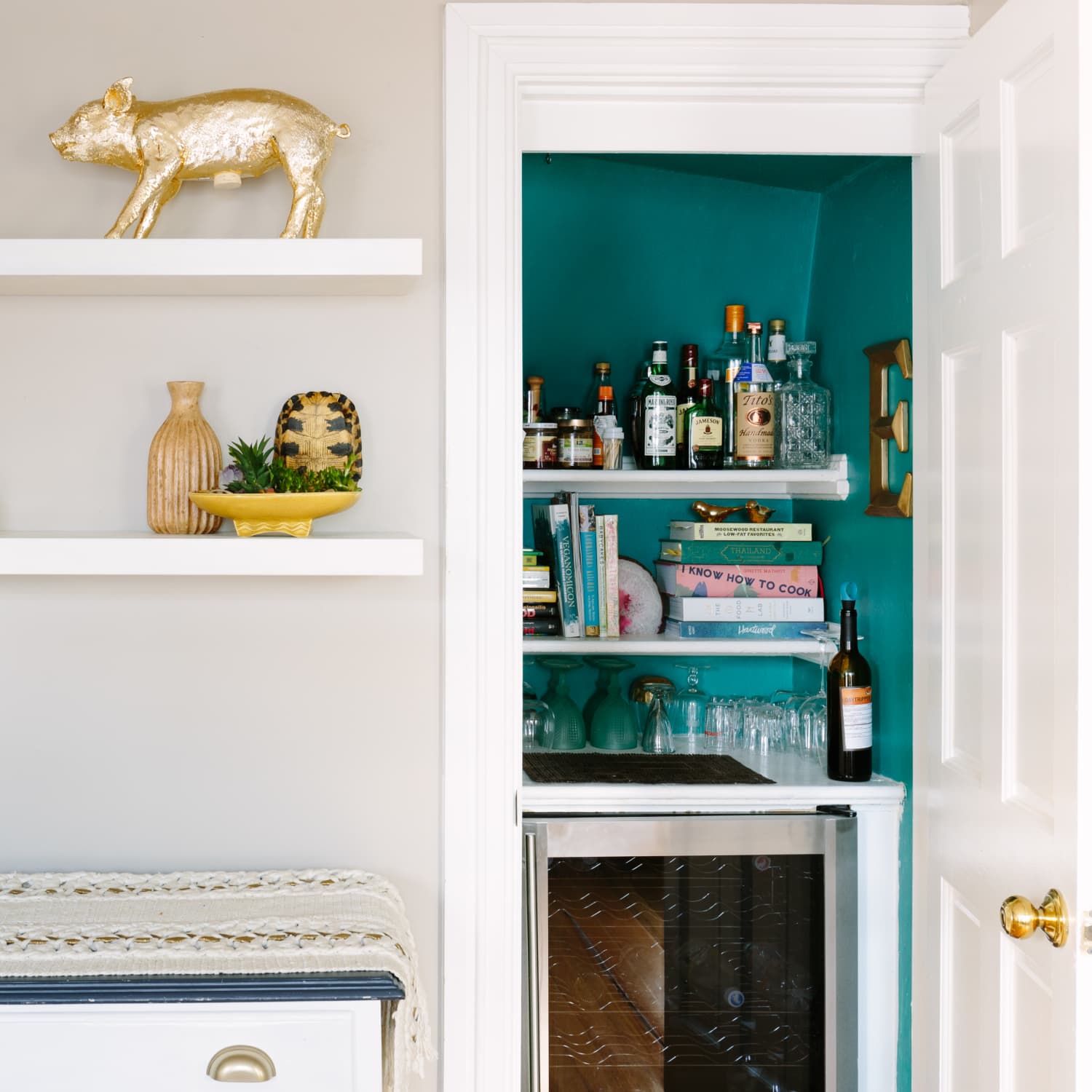 Closet bar deals and shelf